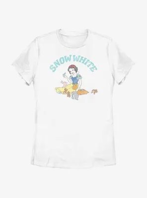 Disney Snow White And The Seven Dwarfs Woodland Animals Womens T-Shirt