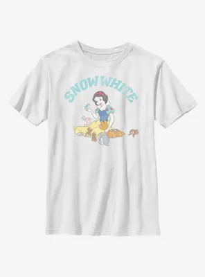 Disney Snow White And The Seven Dwarfs Woodland Animals Youth T-Shirt