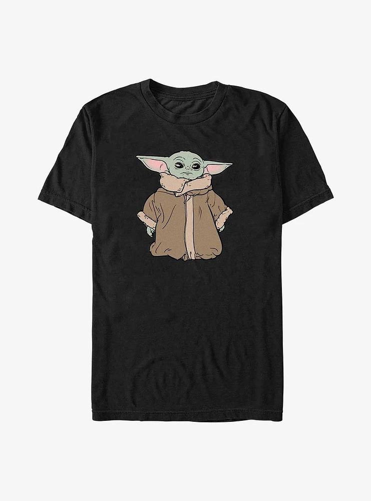 Star Wars The Mandalorian Grogu Standing Big & Tall T-Shirt