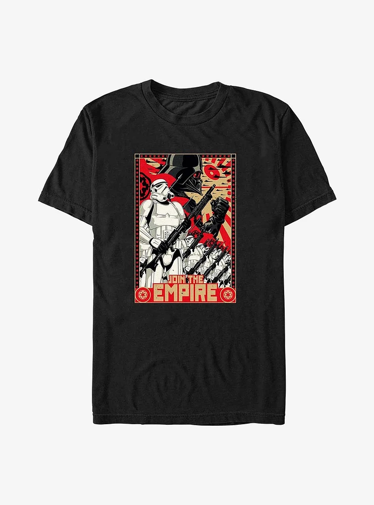 Star Wars Join The Empire Propaganda Poster Big & Tall T-Shirt