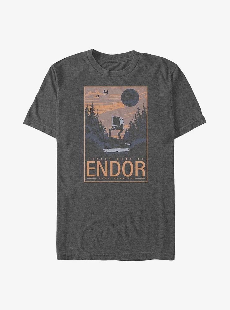 Star Wars Endor Park Service Poster Big & Tall T-Shirt