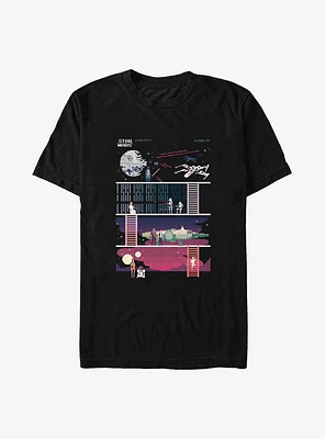 Star Wars Pixel Game Level IV Big & Tall T-Shirt