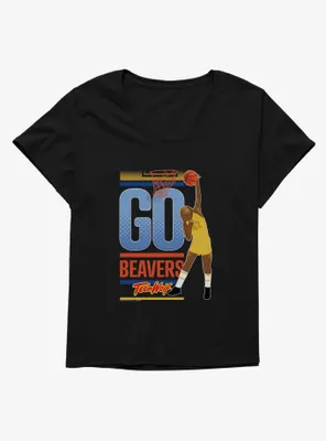 Teen Wolf Go Beavers Womens T-Shirt Plus