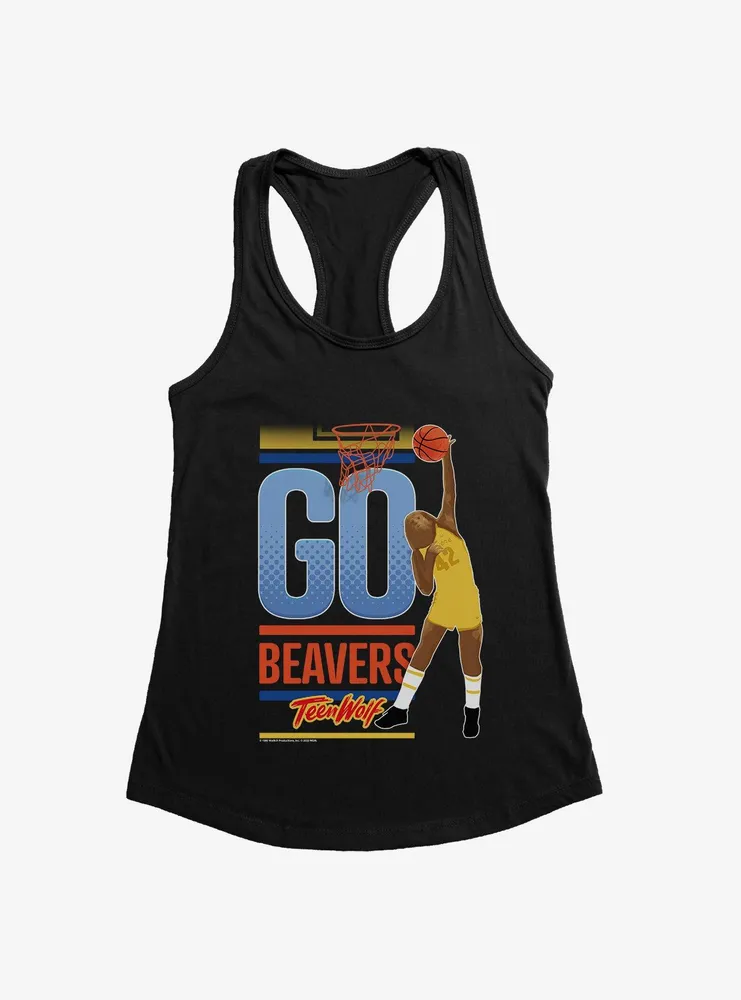 Teen Wolf Go Beavers Womens Tank Top