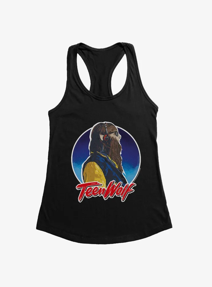 Teen Wolf Side Profile Title Womens Tank Top