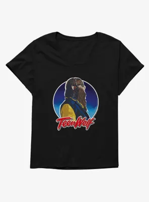 Teen Wolf Side Profile Title Womens T-Shirt Plus