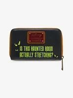 Loungefly Disney Haunted Mansion Stretching Room Portraits Glow-in-the Dark Small Zip Wallet