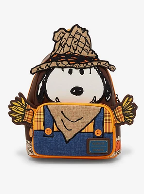 Loungefly Peanuts Snoopy Scarecrow Costume Figural Mini Backpack