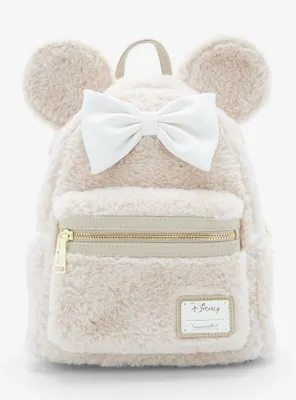 Loungefly Disney Minnie Mouse Faux Fur Mini Backpack - BoxLunch Exclusive