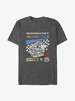 Mario Kart Checkers Big & Tall T-Shirt