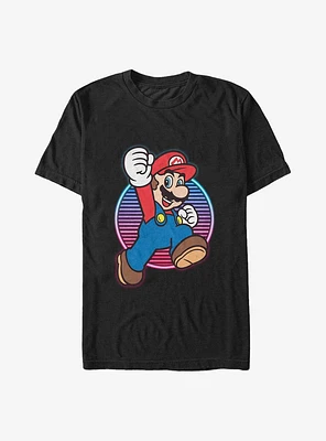 Mario Neon Sunset Hero Big & Tall T-Shirt