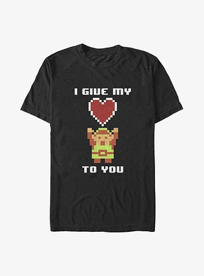 The Legend of Zelda Link I Give My Heart To You Big & Tall T-Shirt
