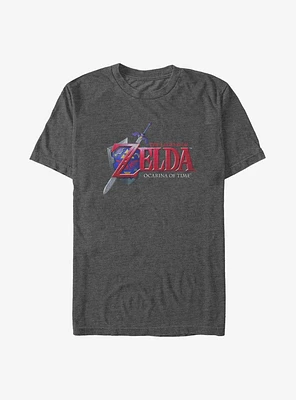 The Legend Of Zelda: Ocarina Time Logo Big & Tall T-Shirt