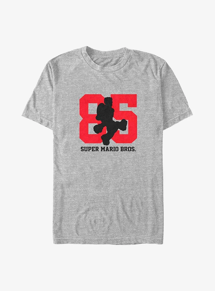 Mario Super Bro 85 Silhouette Big & Tall T-Shirt