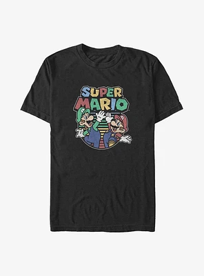 Mario Bros Luigi and High Five Big & Tall T-Shirt