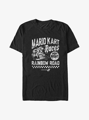 Mario Kart Race Nights Poster Big & Tall T-Shirt
