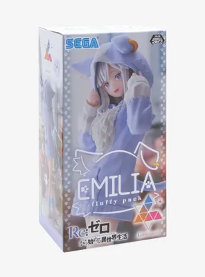 Sega Re:Zero Starting Life in Another World Luminasta Emilia (Mofumofu Pack) Figure