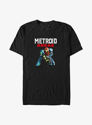 Nintendo Metroid Dread Samus Logo Big & Tall T-Shirt