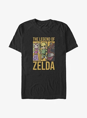 The Legend of Zelda Chibi Zelda, Link, and Ganondorf Big & Tall T-Shirt