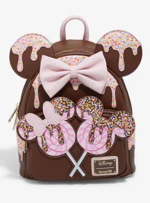 Loungefly Disney Minnie Mouse Chocolate Lollipop Ears Mini Backpack - BoxLunch Exclusive