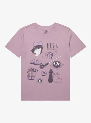 Our Universe Studio Ghibli Kiki’s Delivery Service Tonal Icons Youth T-Shirt - BoxLunch Exclusive