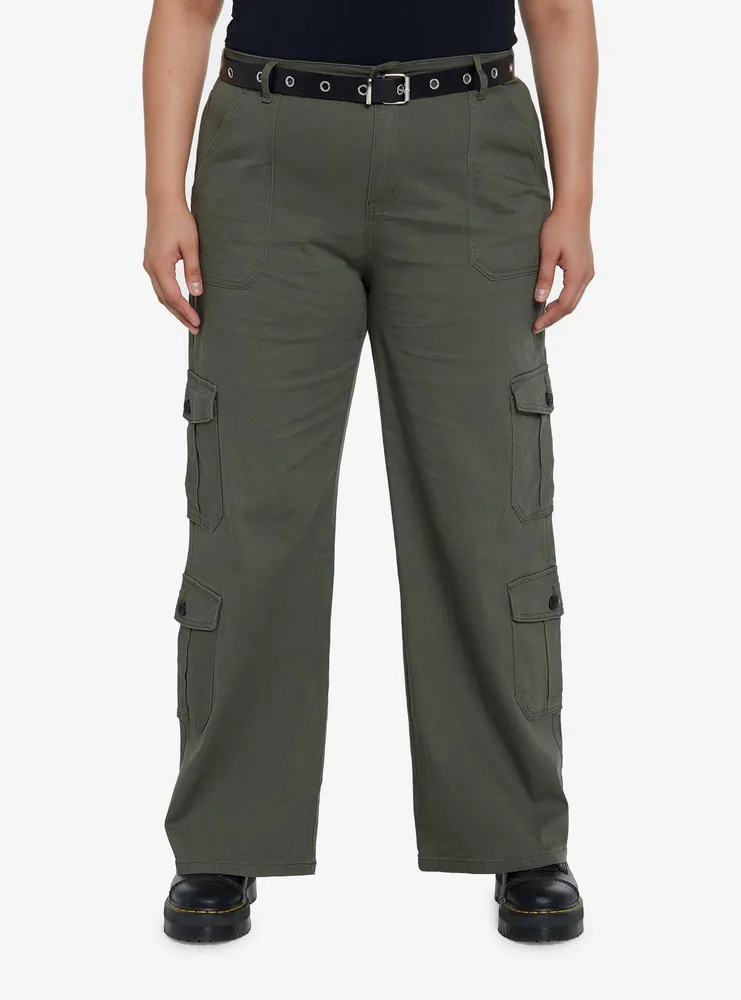 Sell well】Cargo pants 4pocket with belt for women's apparel