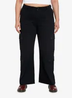 Social Collision Black Double Pocket Cargo Pants Plus