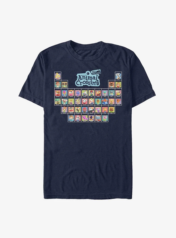 Nintendo Animal Crossing Periodic Table Extra Soft T-Shirt