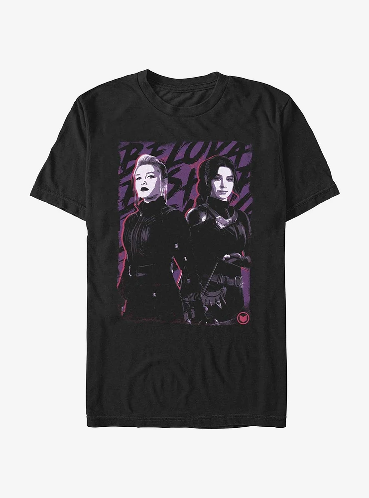 Marvel Hawkeye Fighting Chance Yelena and Kate Extra Soft T-Shirt