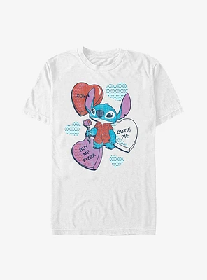 Disney Lilo & Stitch Candy Hearts Valentine Extra Soft T-Shirt