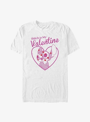 Disney Lilo & Stitch Kisses Is My Valentine Extra Soft T-Shirt