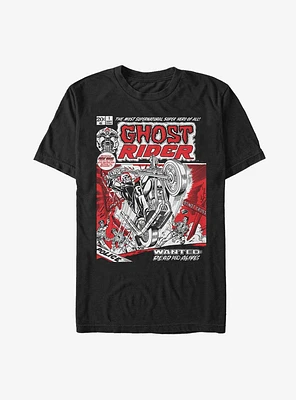 Marvel Ghost Rider Comic Cover Extra Soft T-Shirt