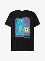 Disney Pixar Monsters Inc. Sulley and Mike Chalk Drawing Extra Soft T-Shirt