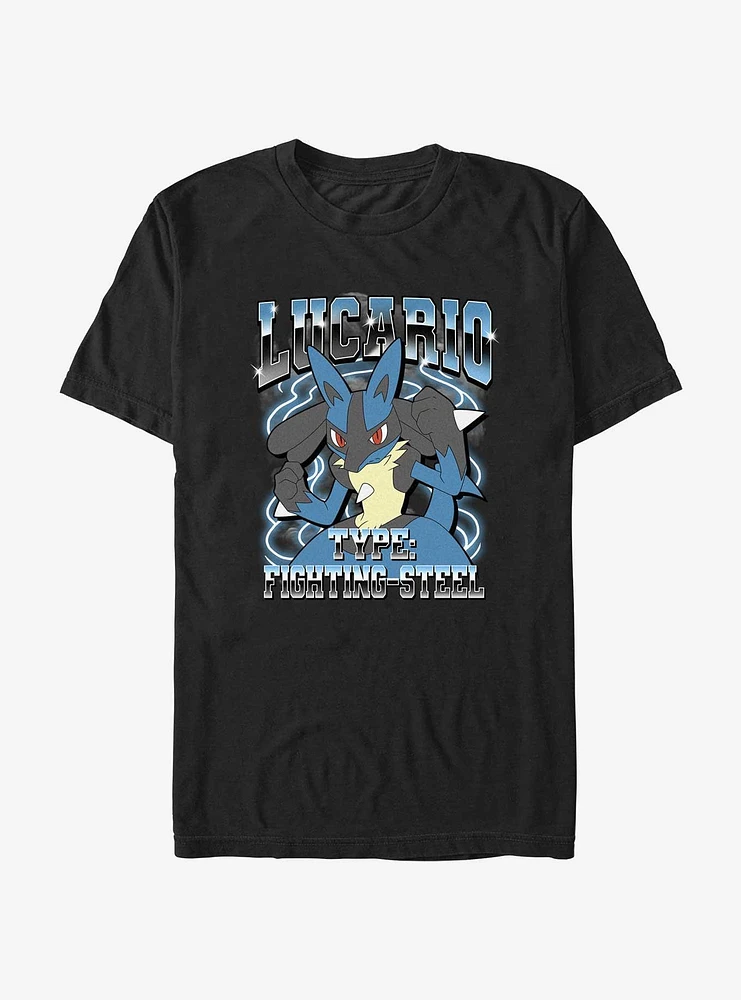 Pokemon Fighting Steel Type Lucario Extra Soft T-Shirt