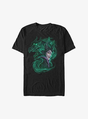 Disney Sleeping Beauty Maleficent Dark Magic Dragon Extra Soft T-Shirt