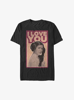 Star Wars Leia I Love You Extra Soft T-Shirt
