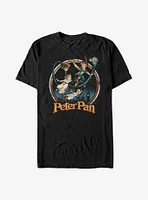 Disney Tinker Bell Peter and Wendy Flying Through London Extra Soft T-Shirt