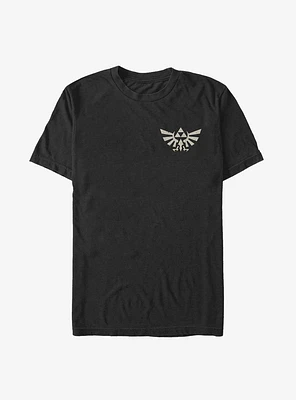 The Legend of Zelda Distressed Hyrule Crest Extra Soft T-Shirt