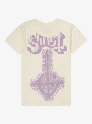 Ghost Pastel Grucifix Boyfriend Fit Girls T-Shirt