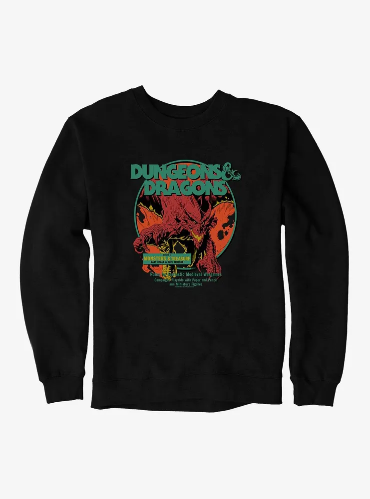 Dungeons & Dragons Book II Monsters Treasure Sweatshirt