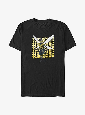 Marvel Ant-Man and the Wasp: Quantumania Wasp Text Wall Big & Tall T-Shirt