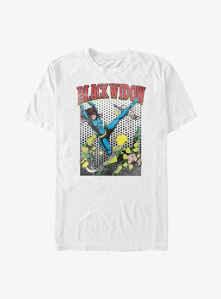 Marvel Black Widow Kick That Gun Big & Tall T-Shirt