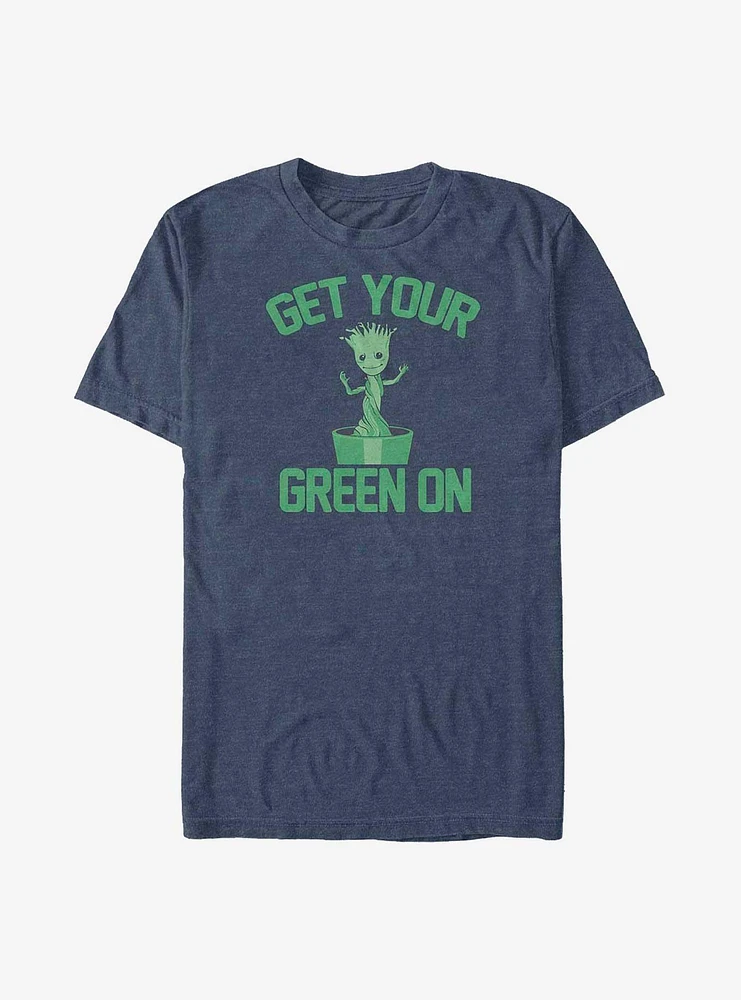 Marvel Guardians of the Galaxy Groot Get Your Green On Big & Tall T-Shirt