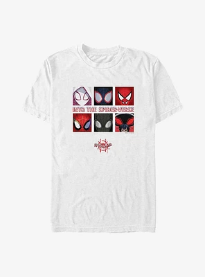 Marvel Spider-Man Faces of the Spider-Verse Big & Tall T-Shirt