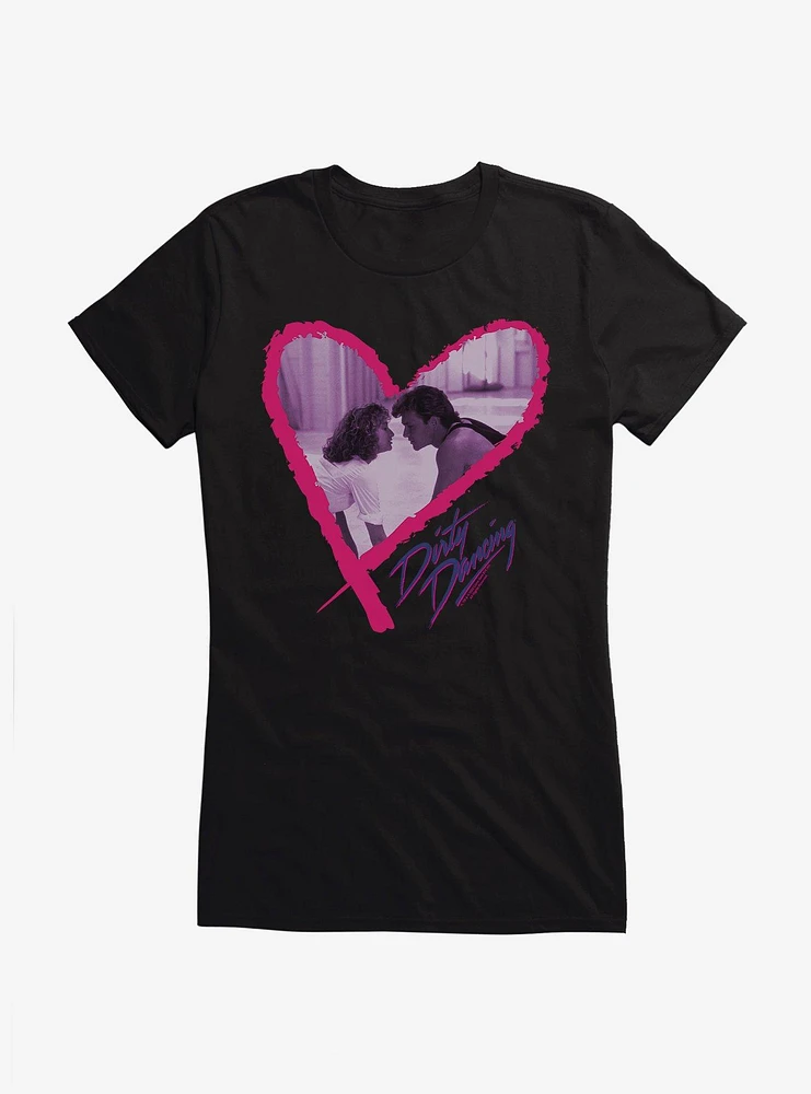 Dirty Dancing Johnny And Baby Heart Girls T-Shirt