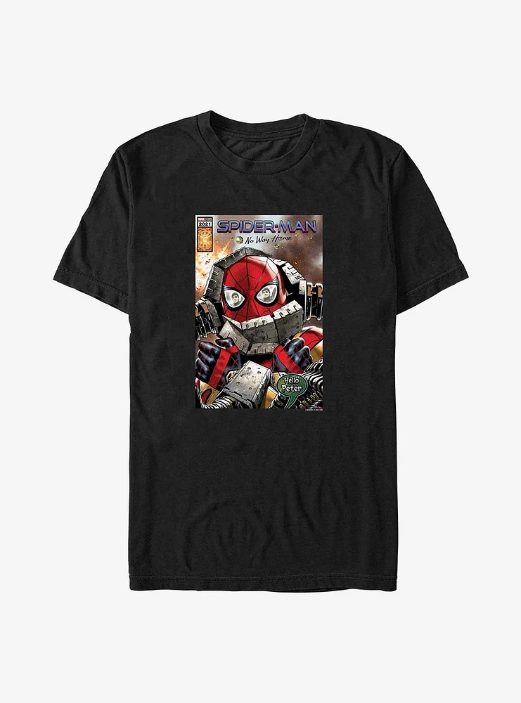 Marvel Spider-Man Hello Peter Comic Cover Big & Tall T-Shirt