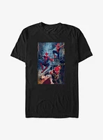 Marvel Spider-Man Spidey Attack Poster Big & Tall T-Shirt