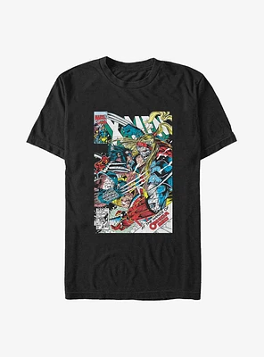 Marvel X-Men Omega Red Battle Poster Big & Tall T-Shirt