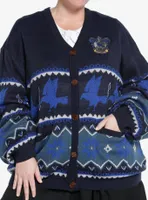 Harry Potter Ravenclaw Fair Isle Girls Cardigan Plus