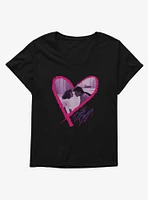 Dirty Dancing Johnny And Baby Heart Girls T-Shirt Plus